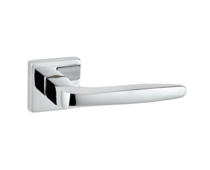 Poignée de porte Berlin avec rosace, chromée
